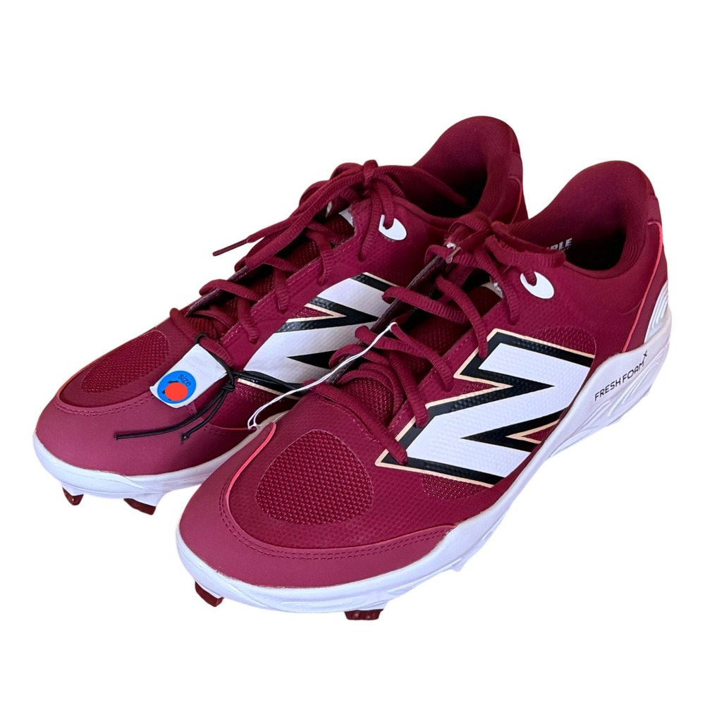 New Balance Fresh Foam 3000v7 Molded Baseball Cleats Mens 9.5 Burgundy Red NEW